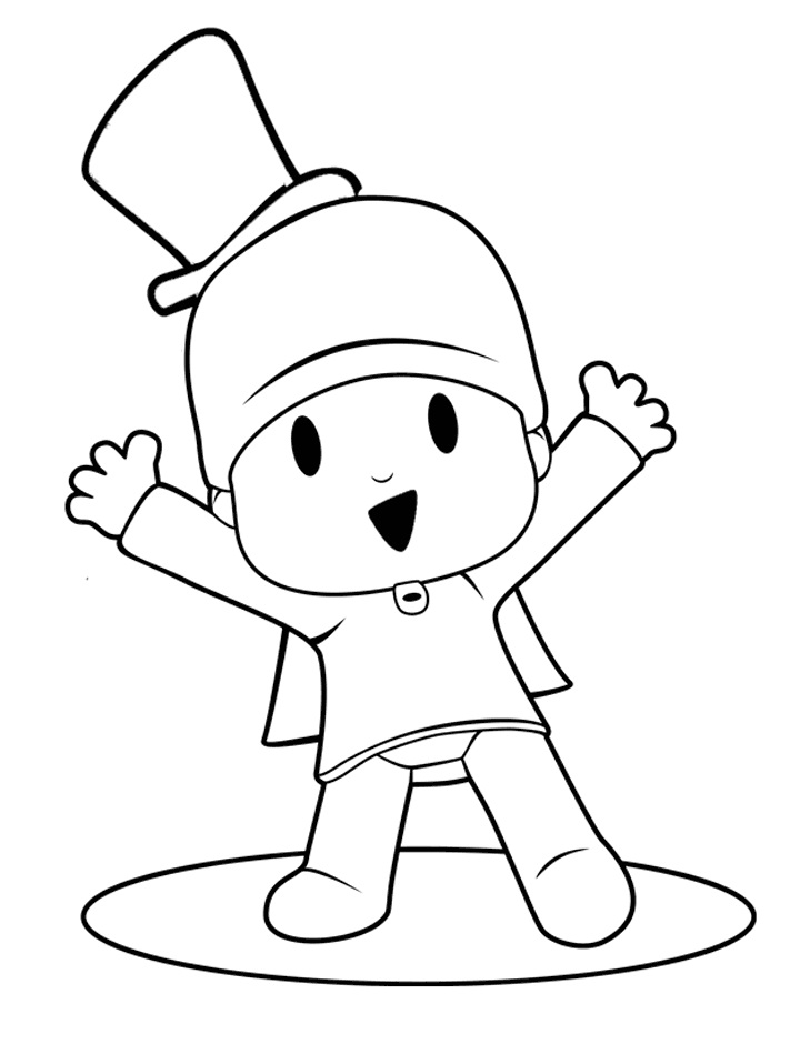 Desenho de Pocoyo o Mágico para colorir