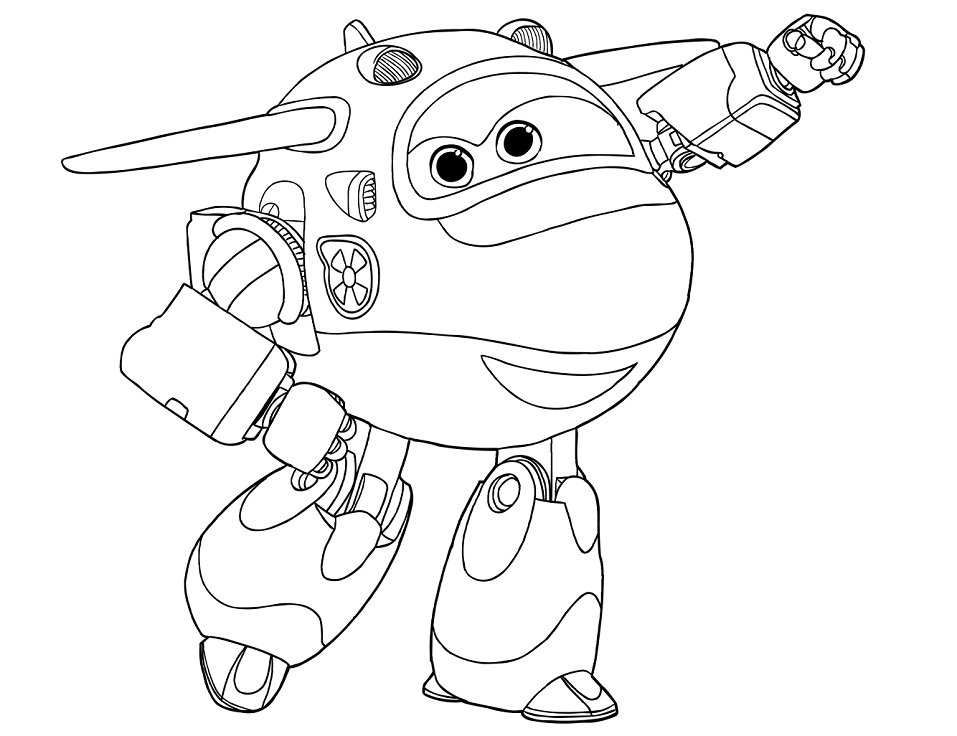 Desenho de Mira de Super Wings para colorir