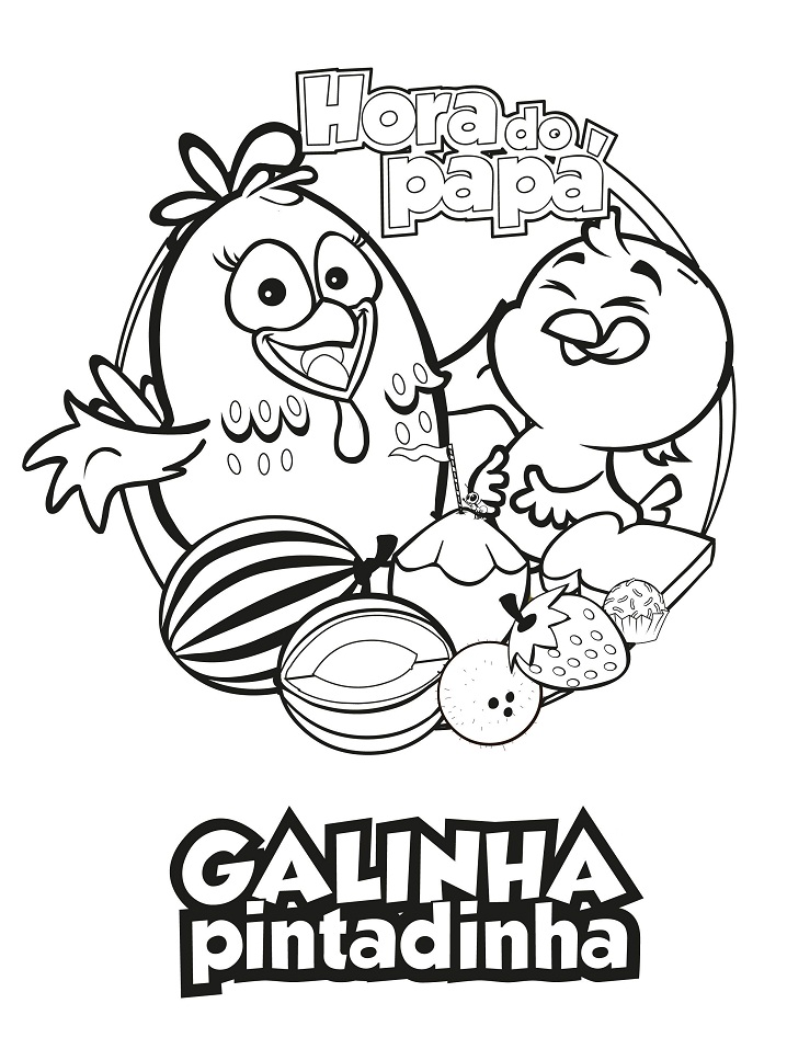 Desenho de Hora do Papá para colorir