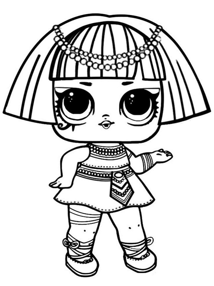 Desenho dePharaoh Babe LOL Surprise para colorir