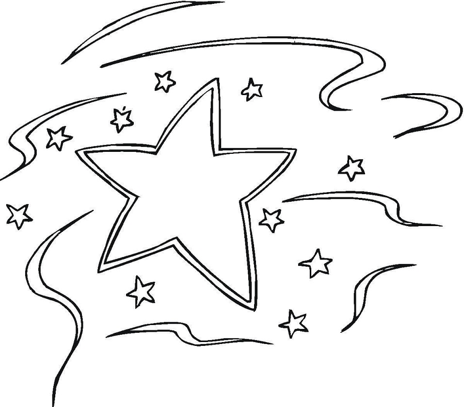 Desenhos de Estrela (Star) para colorir