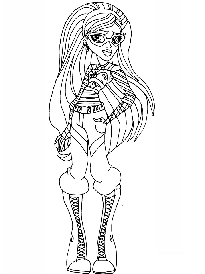 Desenho de Ghoulia para colorir