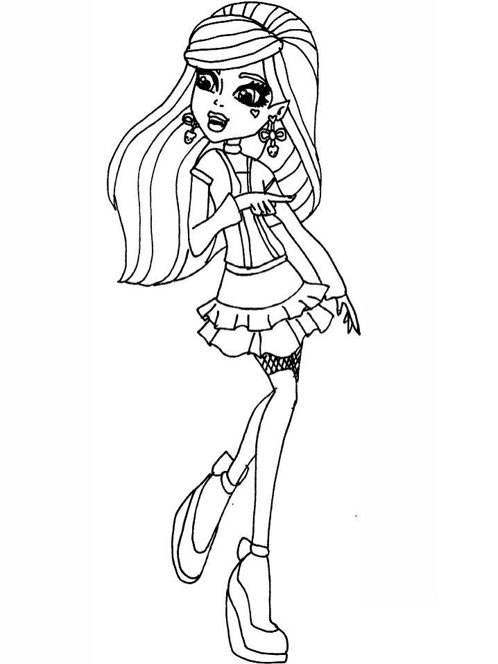 Desenho de Monster High Draculaura para colorir