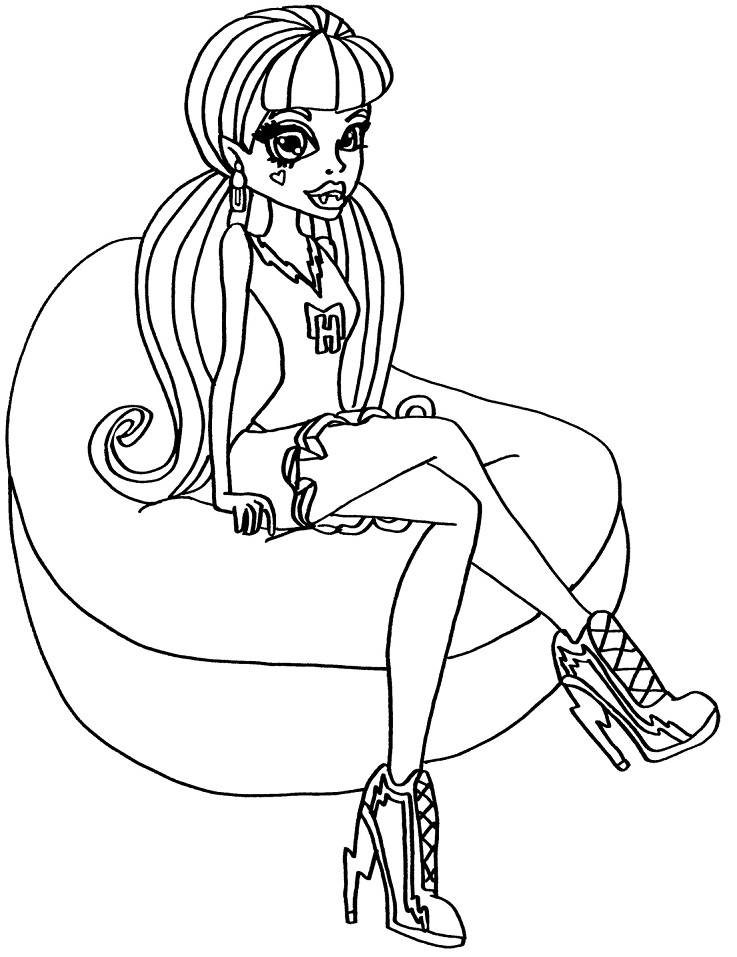 Desenho de Draculaura para colorir