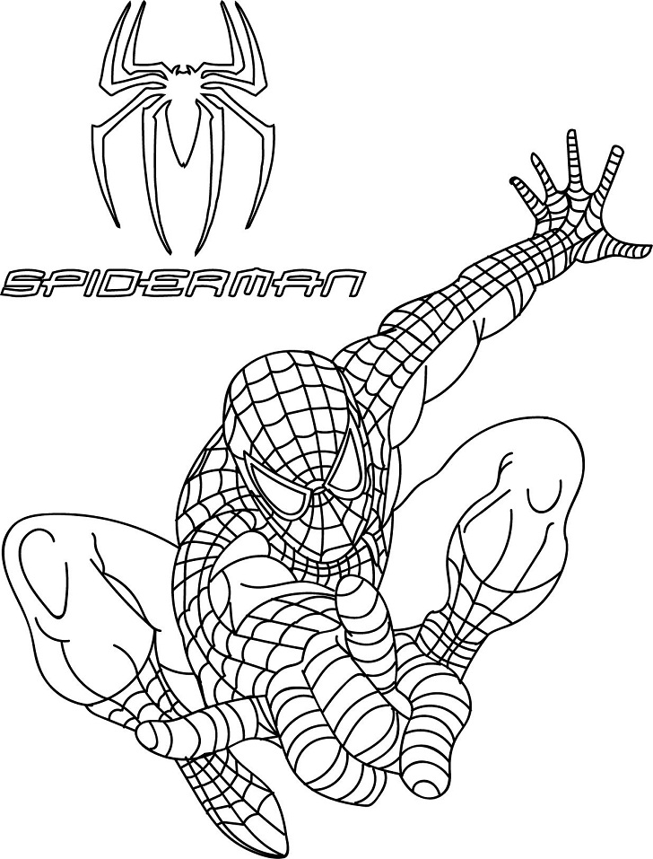 Desenho deIncrível Homem Aranha para colorir