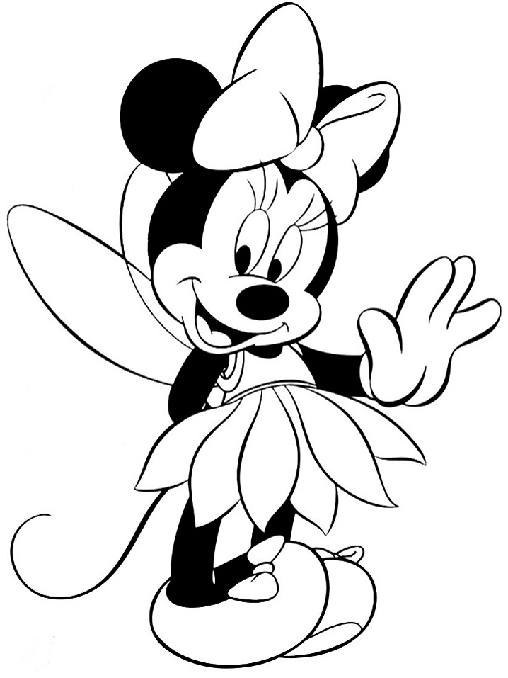 Desenho deMinnie a Fada para colorir