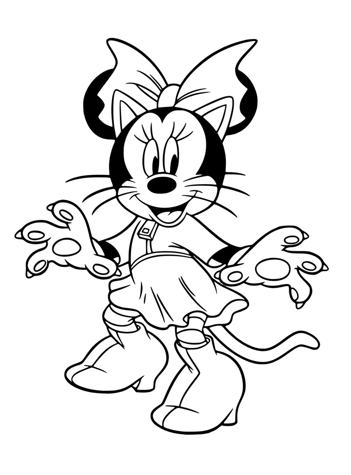 Desenho deMinnie o Gato para colorir