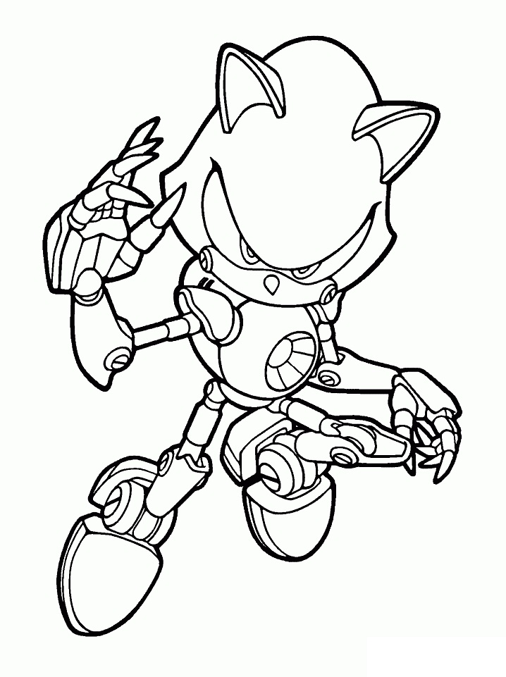 Desenho deMetal Sonic para colorir