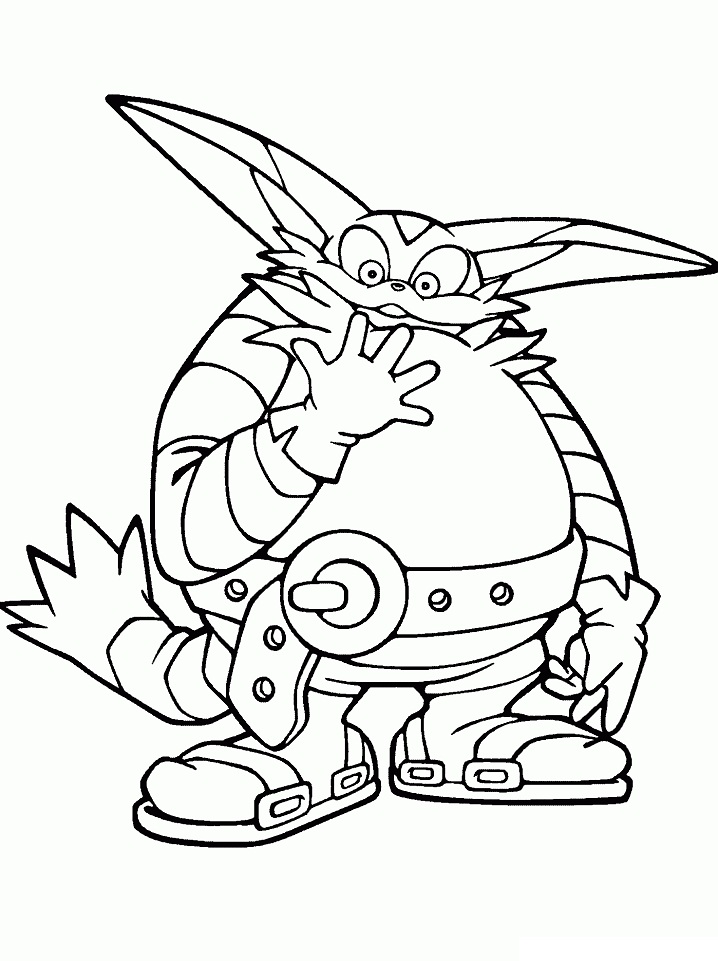 Desenho de Big the Cat para colorir