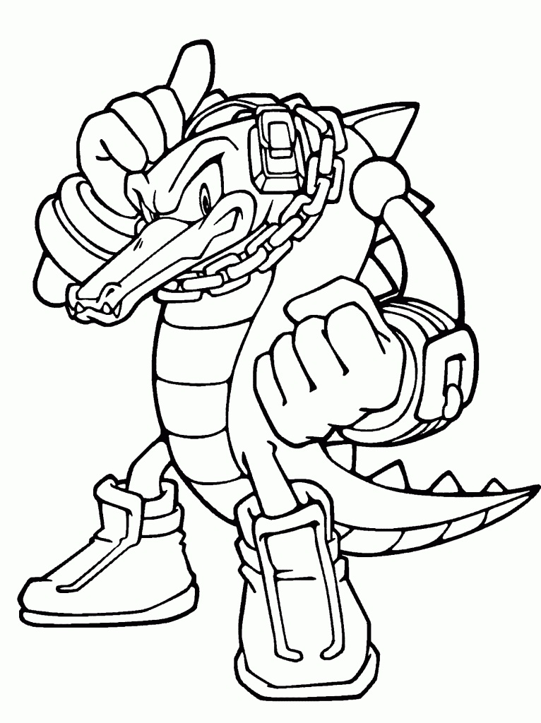 Desenho de Vector the Crocodile para colorir