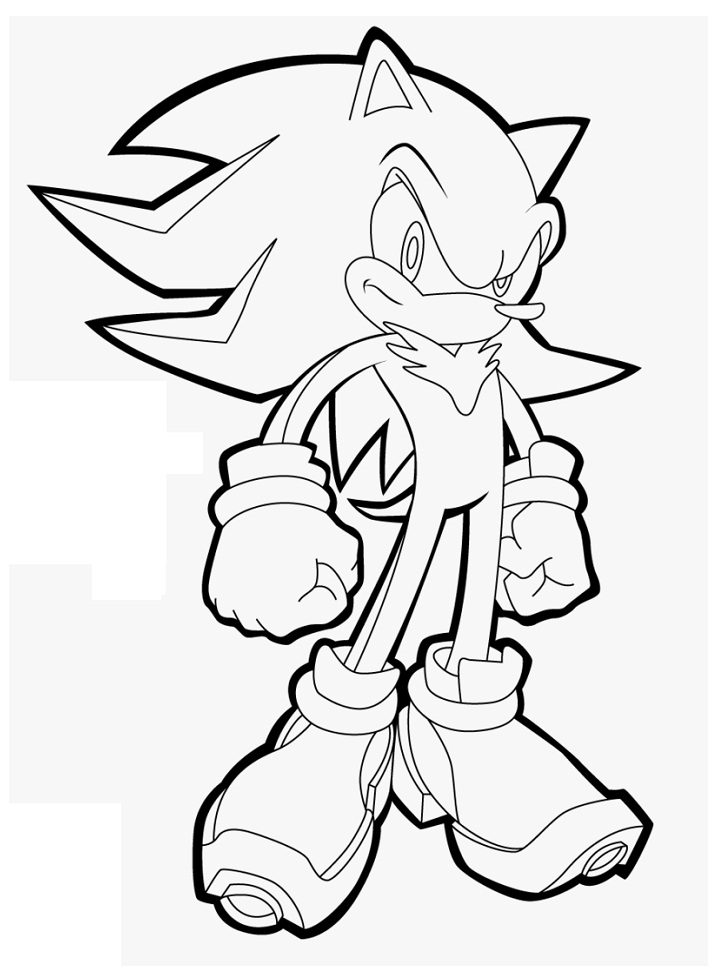 Desenho deShadow the Hedgehog para colorir