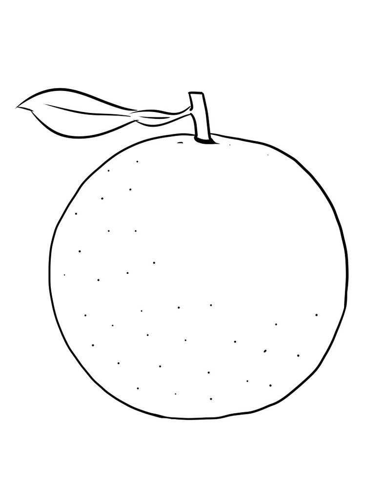 Desenho deUma Laranja para colorir