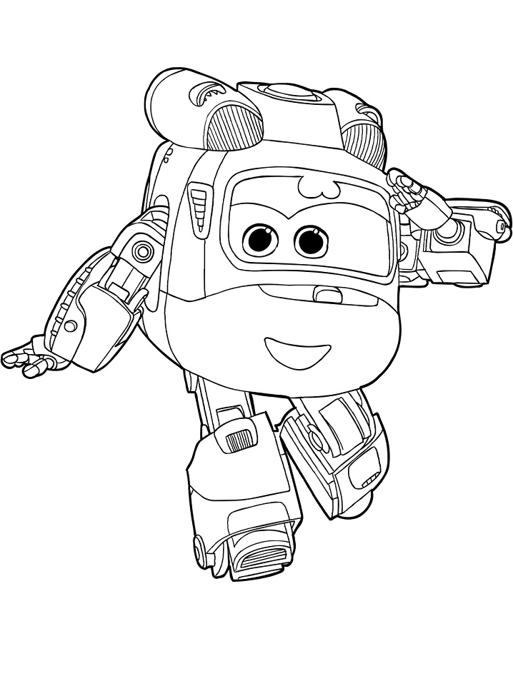 Desenho de Dizzy de Super Wings para colorir