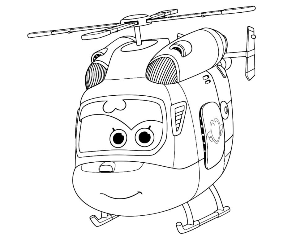 Desenho de Super Wings Dizzy para colorir