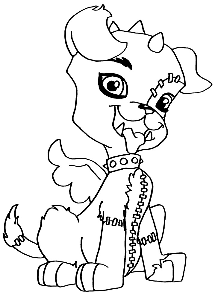 Desenho de Monster High Whatzit para colorir