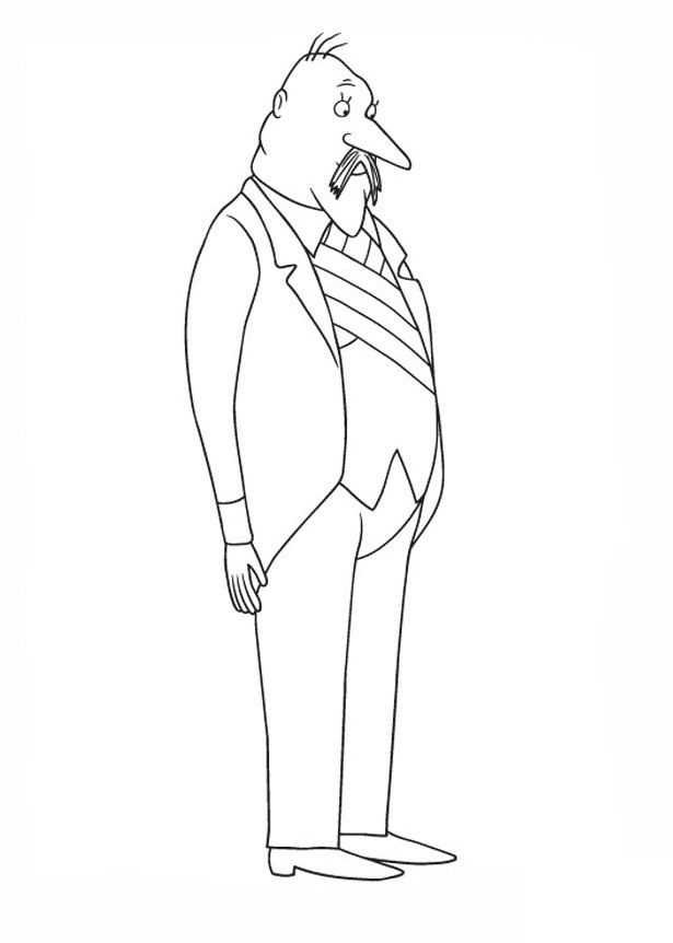 Desenho de Primeiro Ministro para colorir