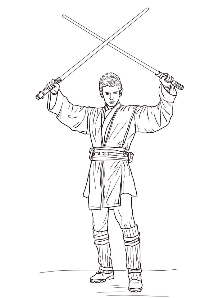 Desenho de Anakin Skywalker para colorir