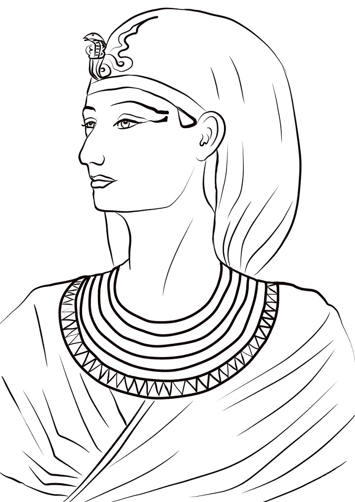 Desenho de Rainha Hatshepsut para colorir