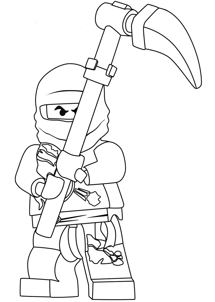 Desenho de Ninjago Cole para colorir