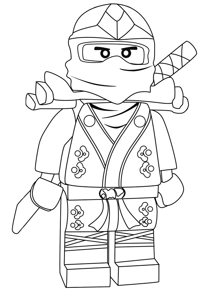 Desenho de Ninjago Lloyd ZX para colorir