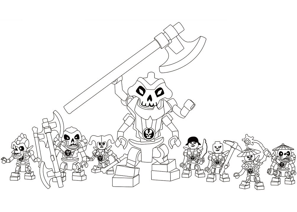 Desenho deLego Ninjago Skulkin para colorir