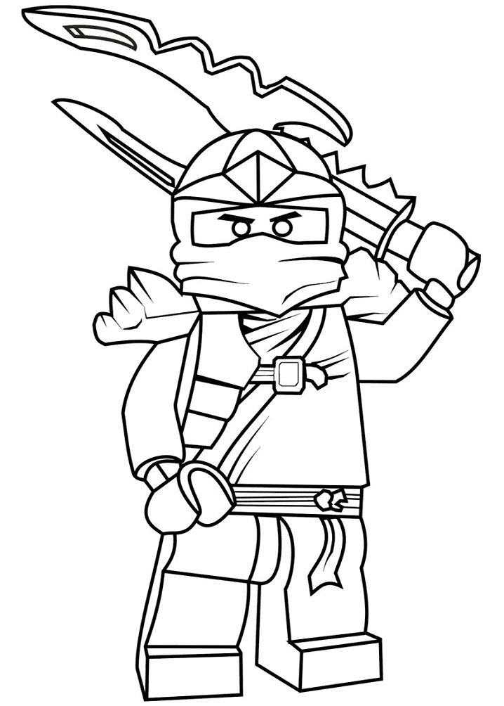 Desenho deLego Ninjago Jay ZX para colorir