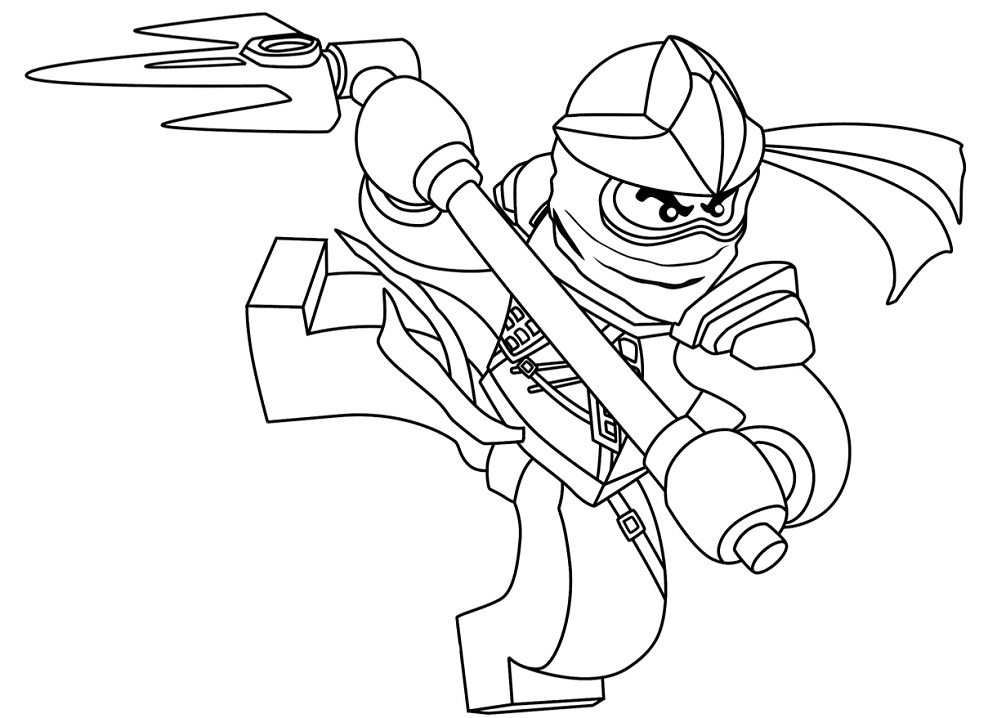 Desenho deLego Ninjago Cole para colorir