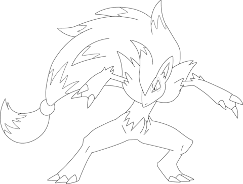 Desenho deTricky Zoroark para colorir