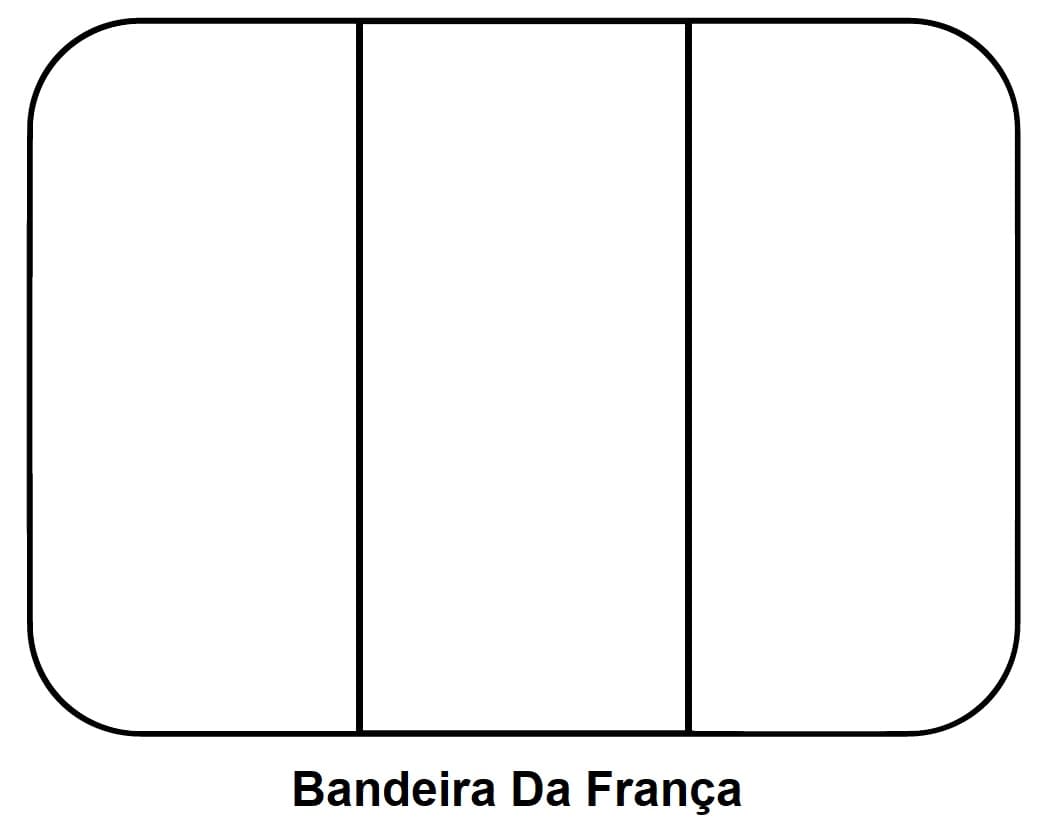 Desenho deA Bandeira da França para colorir