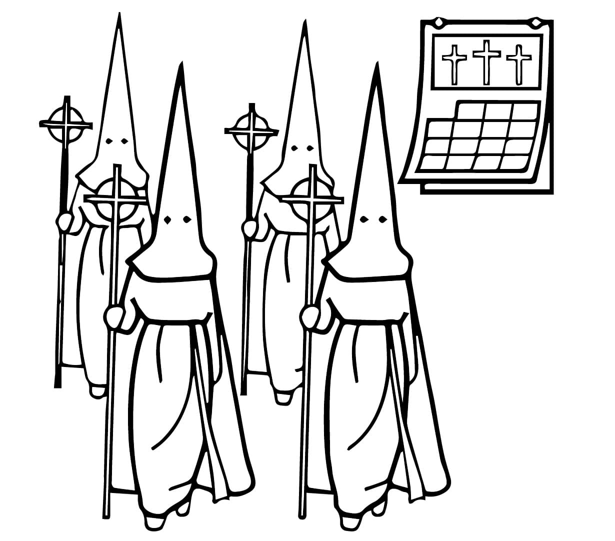 Desenho deA Semana Santa para colorir