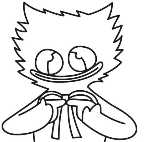 Desenho deAdorável Huggy Wuggy para colorir