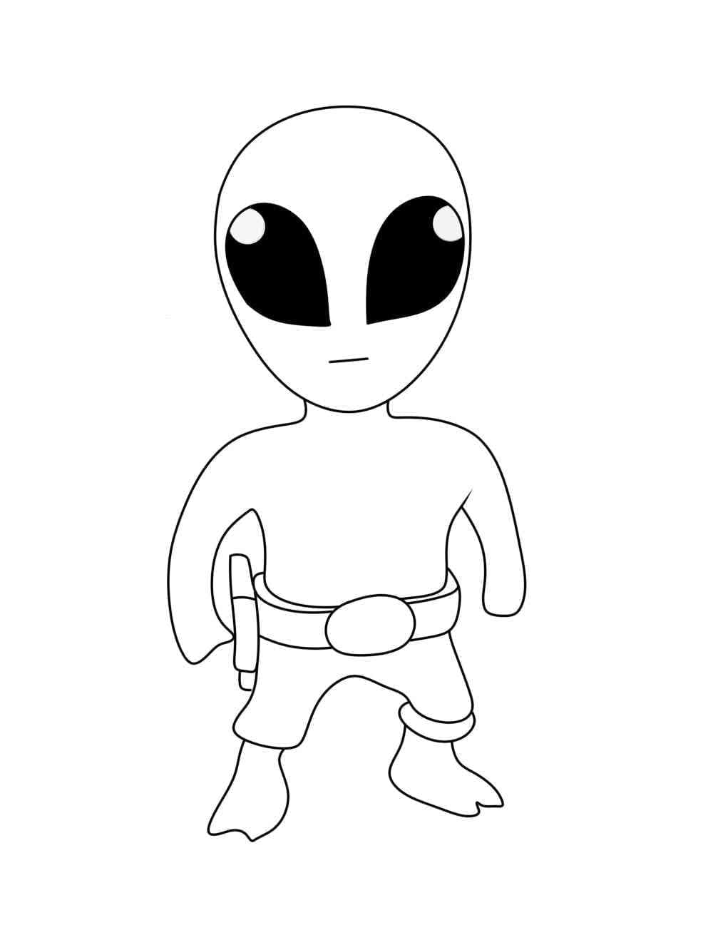 Desenho deAlien Stumble Guys para colorir