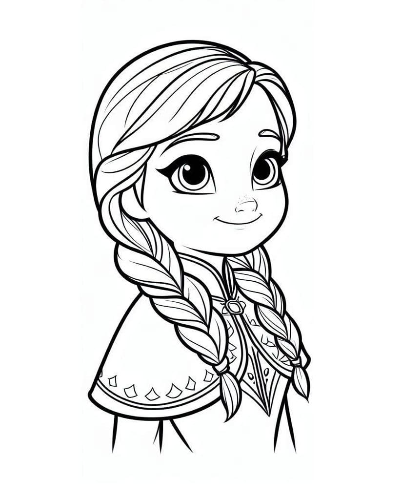 Desenho deAnna Fofa para colorir