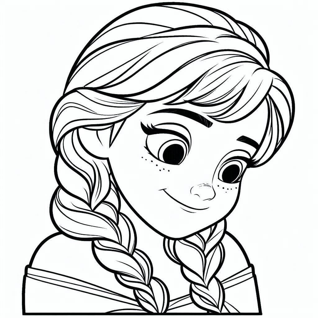 Desenho deAnna Frozen para colorir