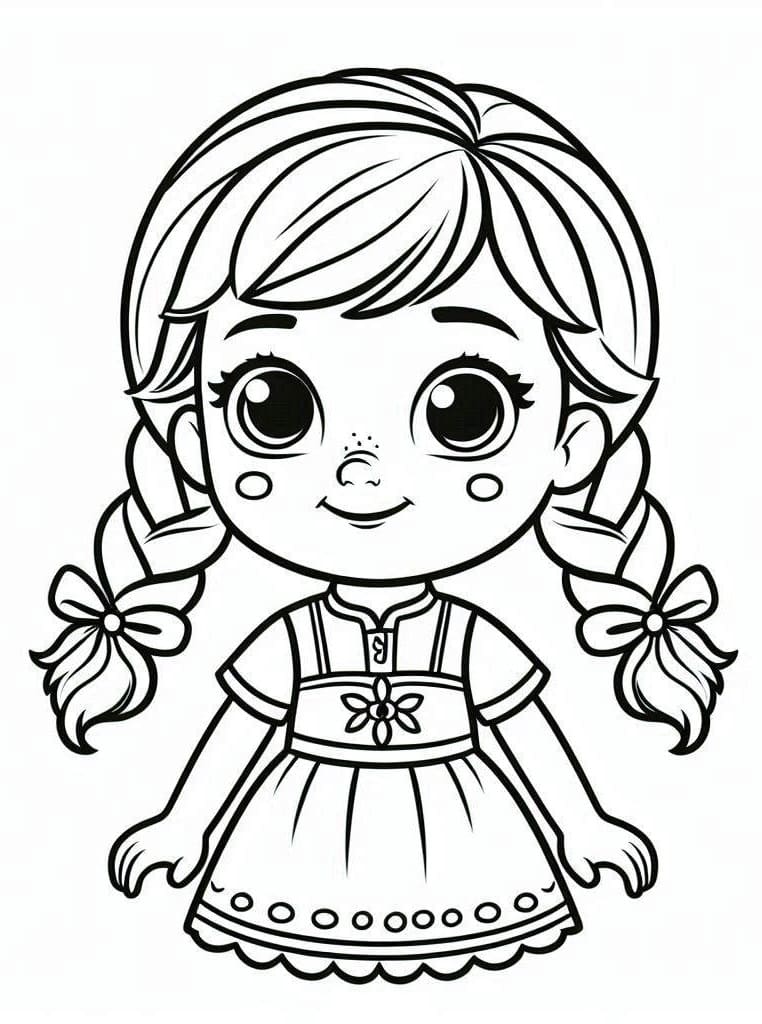 Desenho deAnna Kawaii para colorir