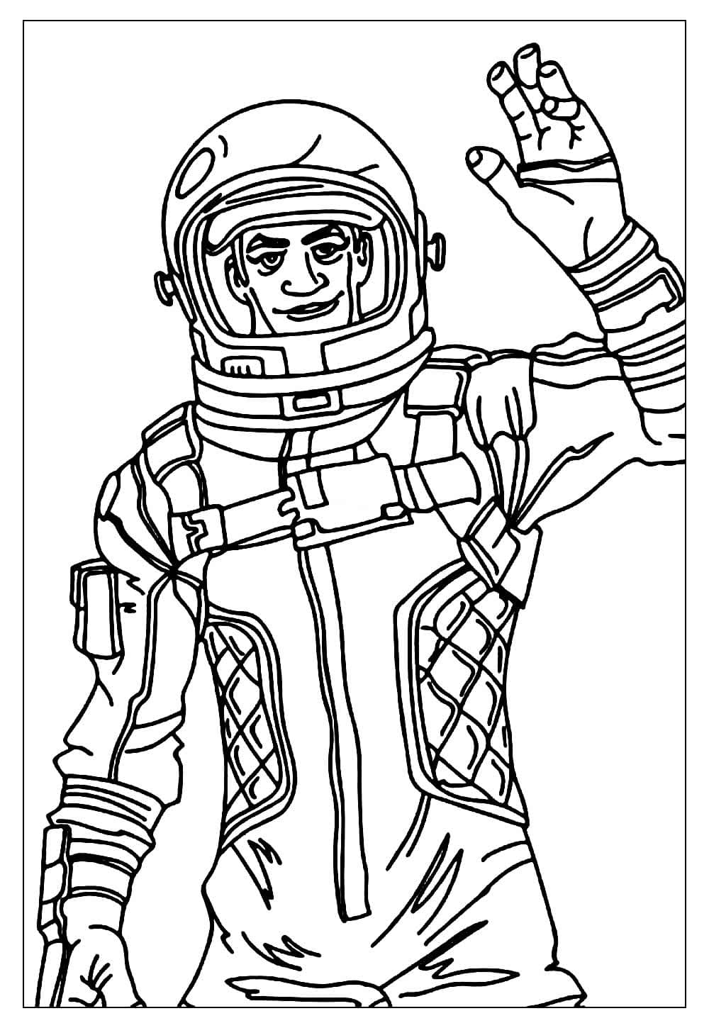 Desenho deAstronauta Imprimível Para Crianças para colorir