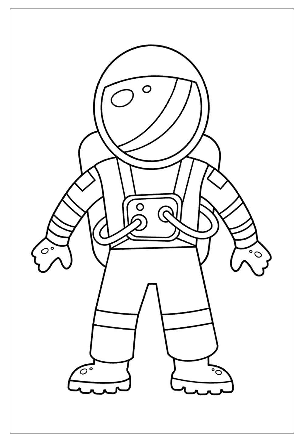 Desenho deAstronauta Para Crianças para colorir