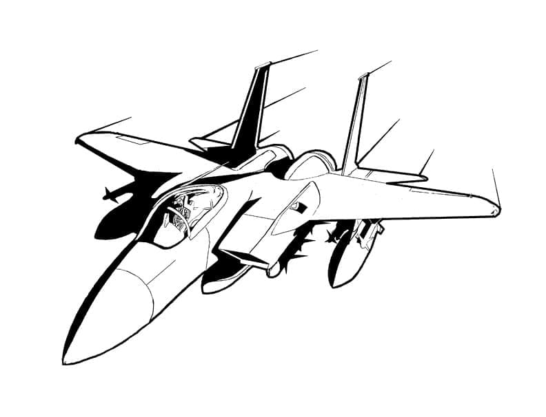 Desenho deAvião Para Crianças para colorir