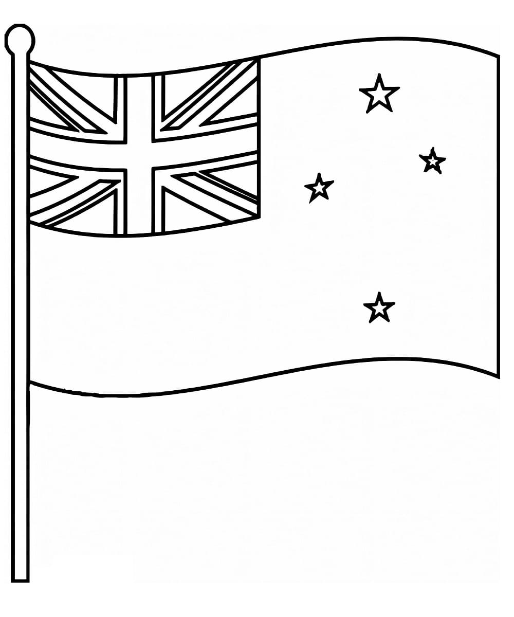 Desenho deBandeira da Australia Imprimível Grátis para colorir