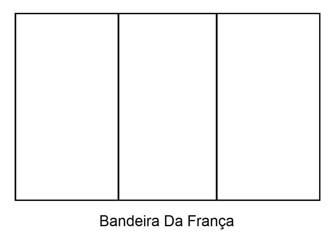 Desenhos de Bandeira Da França para colorir