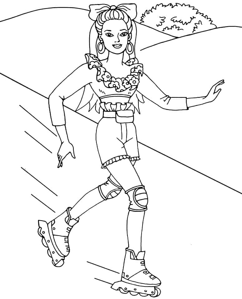 Desenho deBarbie 2 para colorir