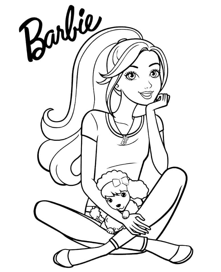 Desenho deBarbie 5 para colorir