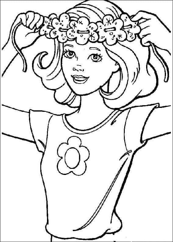 Desenho deBarbie Adorável para colorir