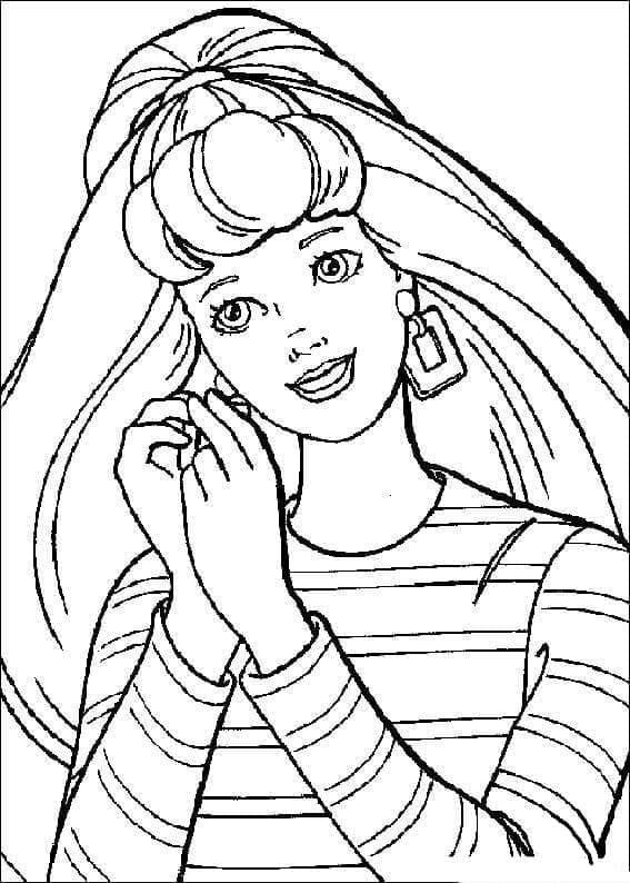 Desenho deBarbie Amigável para colorir