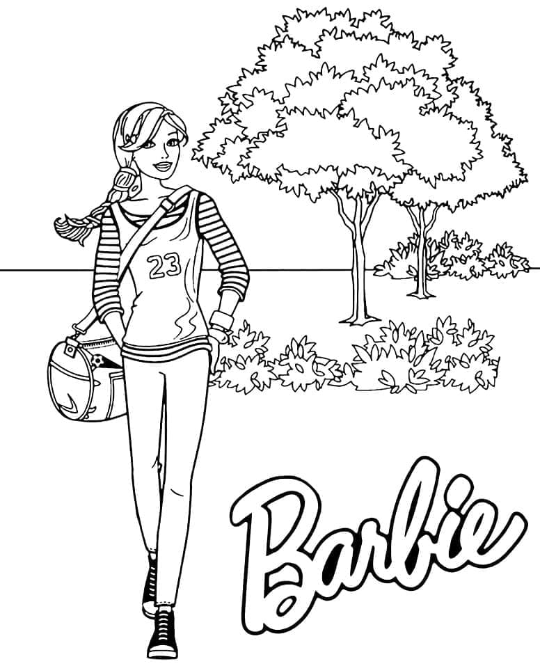 Desenho deBarbie Para Crianças para colorir