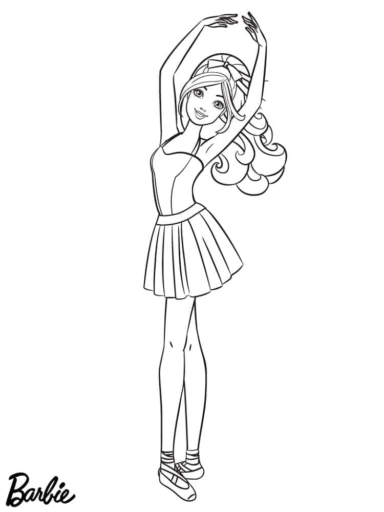 Desenho deBarbie muito Alegre para colorir