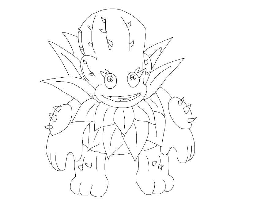 Desenho deBarrb de My Singing Monsters para colorir