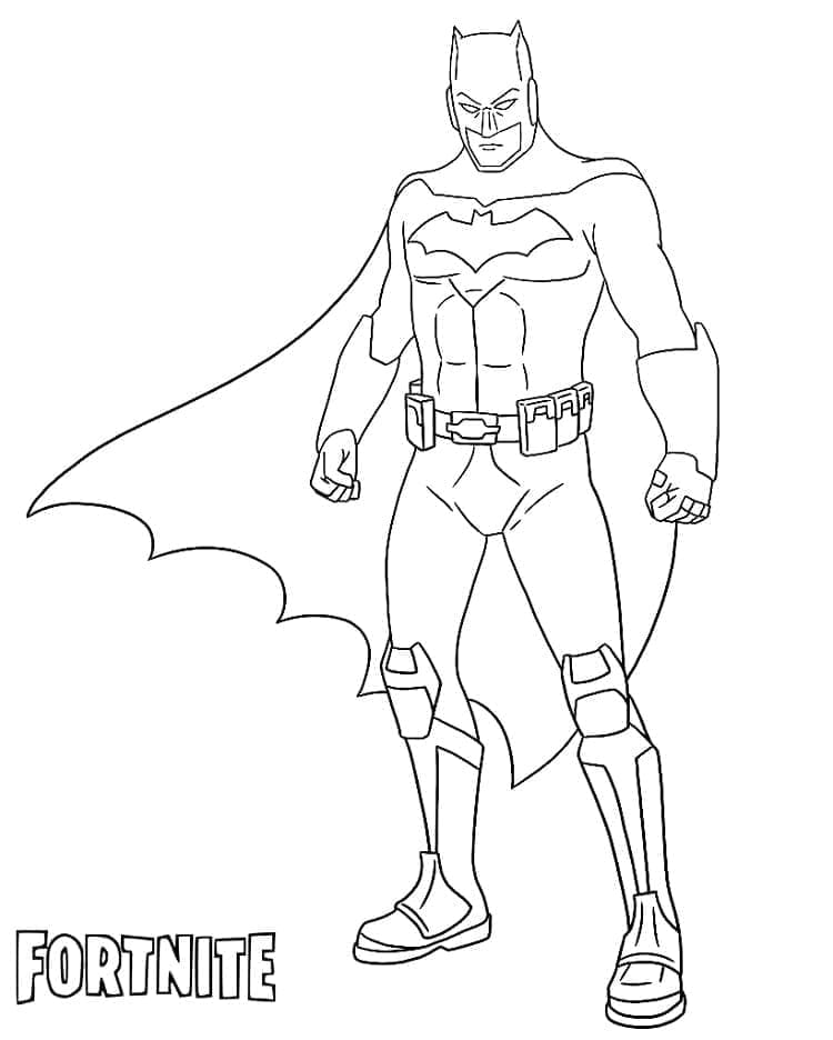 Desenho deBatman de Fortnite para colorir