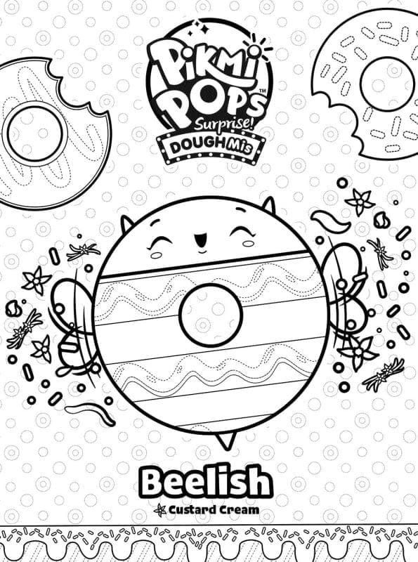 Desenho deBeelish de Pikmi Pops para colorir