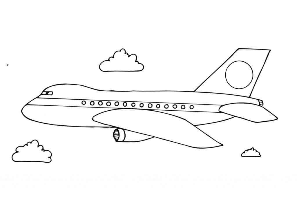 Desenho deBelo Avião para colorir